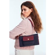 U.S. Polo Assn. US24709 Lacivert Bordo Kadın Omuz Çantası