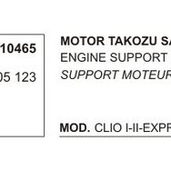 Üçel 10465 Renault Clio Sağ Motor Takozu