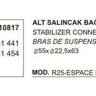 Üçel 10817 Renault Espace Alt Salıncak Bağlantı Takozu