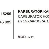 Üçel 15255 Renault R12 Karbüratör Hortumu