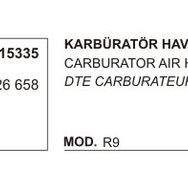 Üçel 15335 Renault R9 Karbüratör Hava Hortumu