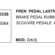 Üçel 30336 4395064 Fiat M131 DKS Fren Pedal Lastiği