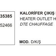 Üçel 35385 4352466 Fiat M131 DKS Çıkış Kalorifer Hortumu
