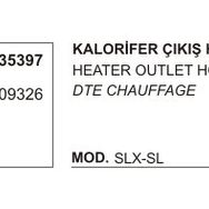 Üçel 35397 85009326 Fiat DKS SLX Çıkış Kalorifer Hortumu