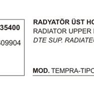 Üçel 35400 7609904 Fiat Tempra Tipo 1.6 Karbüratör 90 96 Üst Radyatör Hortumu