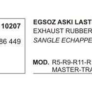 Üçel 7700686449 10207 R9 R11 R19 R21 Ekspres Master Trafık Büyük Renault R11 Eksoz Askı Lastiği