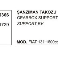 Üçel Fiat M131 30366 131 1600 cc Şanzıman Takozu