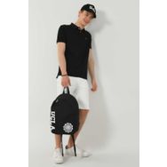 Ucla Siyah Lake Polo Yaka Nakışlı Erkek T-shirt
