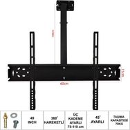 Ufix 6011 124 cm LCD LEd TV Tavan Askı Aparatı