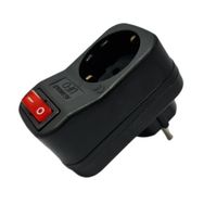 Ufo Siyah 3500 W 16 A Tekli Akım Korumalı Anahtarlı Priz