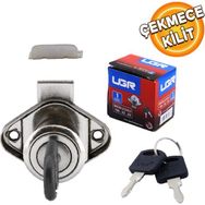 UGR 22 mm Oval Silindir Nikel Krom Çekmece Kilidi