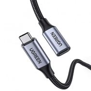 Ugreen 1 mt Gen2 100 W Thunderbolt 3 Type-C To Type-C Örgülü Uzatma Kablosu