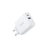 Ugreen 38W Çift Portlu USB-A ve Type-C PD QC Beyaz Hızlı Şarj Cihazı