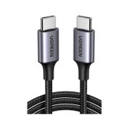 Ugreen 50150 1 mt Siyah USB-C 60W 3A QC PD Örgülü Hızlı Şarj Kablosu