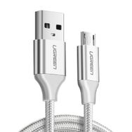 Ugreen 60142 Beyaz 1.5 mt Micro Usb Data ve Şarj Kablosu