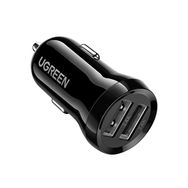 Ugreen Çift Portlu Siyah 24 w Araç Çakmaklık Hızlı Şarj Cihazı