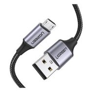 Ugreen Siyah 1.5 m Premium Micro USB Şarj ve Data Kablosu