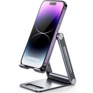 Ugreen Telefon Tutacağı Masa Alüminyum Taşınabilir Katlanabilir Montaj Görüntülü Görüşme Çekimi iPhone 12 İle Uyumlu 11 Pro Max XS SE Galaxy S21 Ultra S20 FE S10 A21s A51 Cep Telefonu Standı