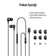 Ugreen Usb-C Mikrofonlu Kablolu Siyah Kulak İçi Kulaklık