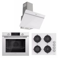 Uğur UAO 6040W0 BCY CSR1 - UAD 6011 BA3DHD - UAF 6011D BCPET Beyaz 3'lü Ankastre Set