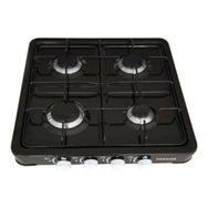 Uğur Yağmur 4 Gözlü Set Üstü Siyah Ocak