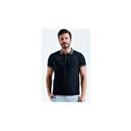 Uhlsport 3201131-20.002 Siyah Polo Yaka Pamuk Slınce M Erkek T-Shirt