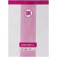 UK 050 Otocopy 2 Nüsha Sipariş Fişi