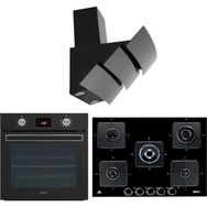 Ukınox Siyah Ankastre Set (NOVA/ARES70/VEGA60)