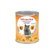 Ultravita 415 gr Premium Yüksek Proteinli Gurme Etli Konserve Yaş Kedi Maması