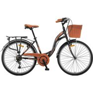 Ümit Alanya 2610 Siyah Kahverengi 21 Vites 26 Jant V-Fren Kadın Şehir/Gezi Bisikleti