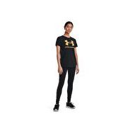 Under Armour 1356305 Live Sportstyle Graphic SS Yuvarlak Yaka Düz Siyah Kadın T-Shirt