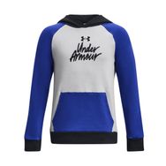 Under Armour 1379795-400 Rival Fleece Script Mavi Erkek Sweatshirt