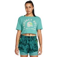 Under Armour 1383420-957 Yeşil Kadın T-shirt