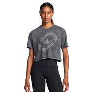 Under Armour 1386343-001 Run Anywhere Siyah Koşu Kadın T-Shirt