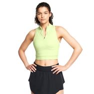 Under Armour 1386344-383 Run Anywhere Crop Tank Yeşil Koşu Kadın Atlet