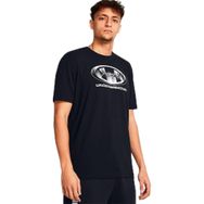 Under Armour 1386810-001 UA M Glitch Logo Siyah Günlük Erkek T-shirt