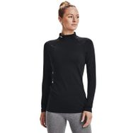 Under Armour ColdGear Authentics Mockneck Siyah Kadın T-Shirt