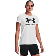 Under Armour Sportstyle Graphic Beyaz Siyah Kısa Kollu Kadın T-Shirt