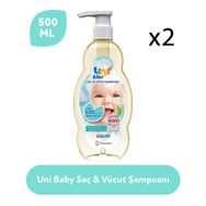 Uni Baby 2x500 ml Saç ve Vücut Şampuanı