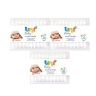 Uni Baby Bebekler İçin Emniyetli 60x3 Adet Kulak Temizleme Çubuğu
