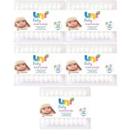 Uni Baby Bebekler İçin Emniyetli 60x5 Adet Kulak Temizleme Çubuğu