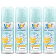 Uni Baby Çiçeksi Ferahlık 150 ml 4 Adet Nemlendiricili Bebek Kolonyası