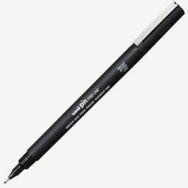 Uni-Ball Akrilik Uçlu Fine Line Pin 0.8 mm Siyah Çizim Kalemi