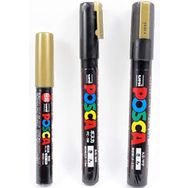 Uni Posca PC-5M Altın Boyama Markörü