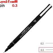 Uniball Pin Fine Line Siyah 0.3 mm Teknik Çizim Kalemi
