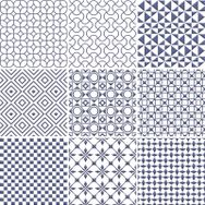 Unica Target Selection Blue on White 20x20 cm Duvar Karosu