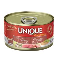 Unique Gold Series Hindi Etli 85 gr Yetişkin Konserve Kedi Maması