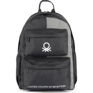 United Colors of Benetton 03846 Siyah-Gri Okul Sırt Çantası