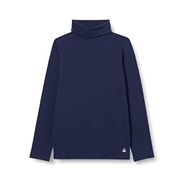 United Colors of Benetton 13-14 Yaş Boğazlı Basic Lacivert Kız Çocuk T-Shirt
