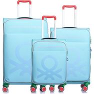 United Colors of Benetton 14BNT2200 Aqua 3'lü Set Bavul